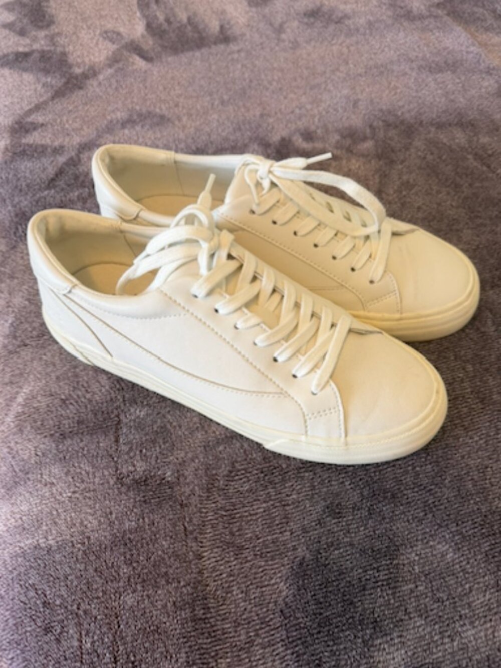 Madewell Sidewalk Low-Top Sneakers – Pale Parchment | Size 10.5